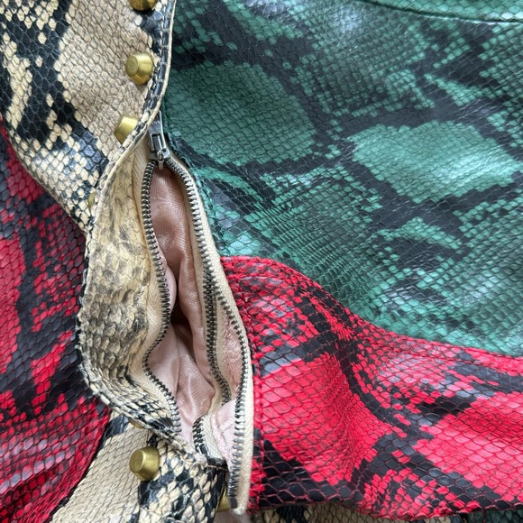 Gucci Snakeprint Python Tricolor Convertible Designer Jacket/ Vest - Picture 12 of 15